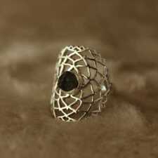 925 Sterling Silver Designer Moldavite Ring Gemstone Ring For Women
