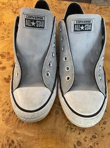 Converse All*Star Unique Material Light Gray Low Tops, no Laces - Picture 1 of 7