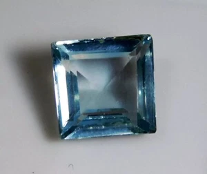 Blue Aquamarine Princess Cut Natural 5-7 Ct Museum VVS CERTIFIED Loose Gemstone - Picture 1 of 4