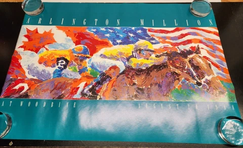 1988 Arlington Million at Woodbine color poster - Horse Racing Cover
