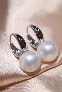 Aurora 10-11MM Australian south sea pearl earrings G18K order only - Picture 1 of 4