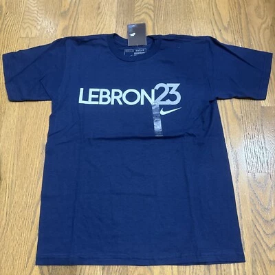 New Kids Boy Nike LeBron James Tshirt Top Shirt Blue Size Medium 10-12 NWT - Image 1 of 4