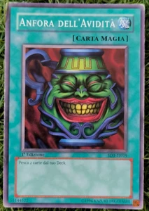 Yugioh Pot of Greed Italian 1st ED SD3-IT019 Anfora Dell'avidità - Picture 1 of 2