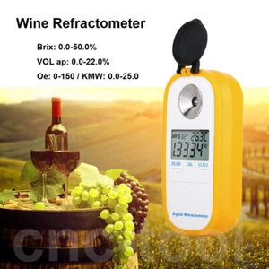 Medidor digital de jugo de vino uva de fruta azúcar Brix comprobador de vino 0-50% refractómetro de vino - Imagen 1 de 12