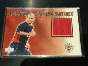 2002 Upper Deck Manchester United Legends Henning Berg Game Worn Shirt - Picture 1 of 1