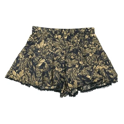 Culotte Free People Short Mujer XS Extra Pequeño Multi Floral Volantes Pom Flecos Foto 1 de 4
