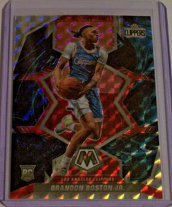 Mosaico Génesis 2021-22 novato paralelo Brandon Boston Jr. #235 dañado - Imagen 1 de 3