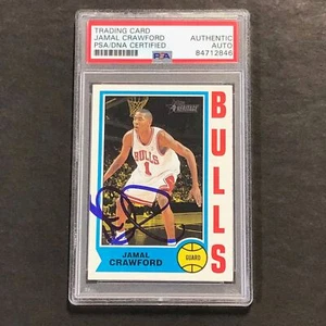 2003-04 Topps #128 Jamal Crawford Signed Card AUTO PSA Slabbed Bulls - Picture 1 of 2