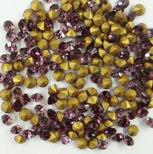 212 27 *** 50 strass anciens (années 60) fond conique 2,7mm VIOLET - Bild 1 von 4
