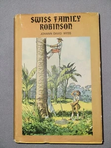 Swiss Family Robinson-1954 Junior Deluxe Editions Hardcover w/Rare Dust Jacket - Picture 1 of 6