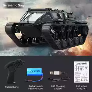 Tracked Tank Simulation Model 360 Rotation 2.4G Remote Control Off-Road Vehicle - Picture 1 of 16