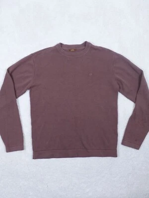 Suéter Vintage Hang Ten 100% Algodón Marrón Manga Larga Gris Pequeño Para Hombre Foto 1 de 4