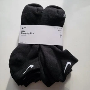 Nike Dri Fit 6-pack Low Cut socks everyday PLUS 6pk sport socks size XL Black - Picture 1 of 3