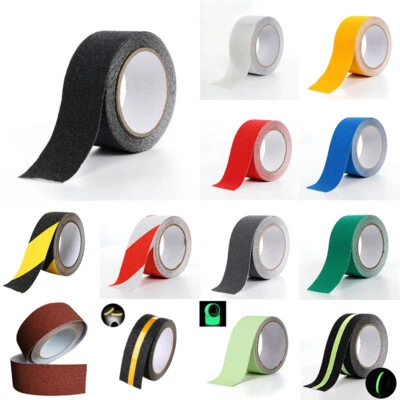 Anti Slip Non Skid High Traction Safety Grit Grip Tape Strips Self Adhesive Back - Image 1 of 4