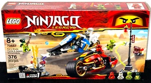 NEW! LEGO (70667) NINJAGO KAI'S BLADE CYCLE & ZANE'S SNOWMOBILE (2019) / LEGACY - Picture 1 of 2