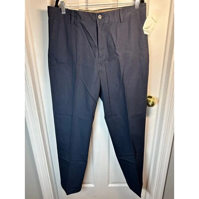 ¡NUEVO CON ETIQUETAS! Pantalones chinos de colección Nautica True azul marino para hombre calce recto informales 36x30 Foto 1 de 4