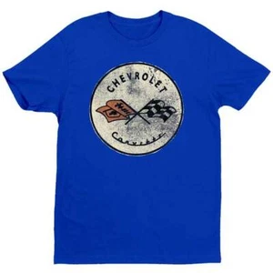 CORVETTE RUNDES LOGO - T-SHIRT - BRANDNEU & LIZENZIERT - AUTOS G-GM-285 - Bild 1 von 1