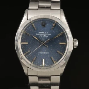 Rare 1980s Gold-speckled Rolex Air-King Oyster Bracelet Watch - 5500 - Picture 1 of 12