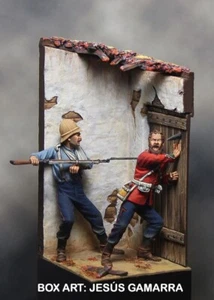 Beneito Zulu War Defence of Rorke's Drift Viñette 1879 54 mm Kit sin pintar - Imagen 1 de 2