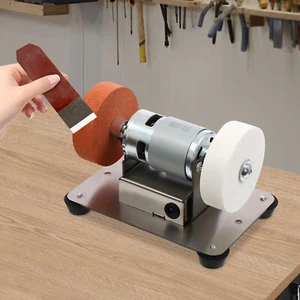 Electric Benchtop Grind Sander Adjustable Variable Speed Table Grinding Machine - Picture 1 of 21