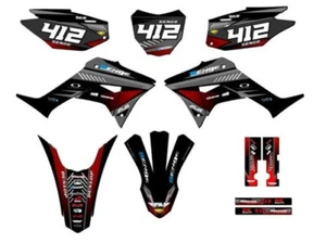 2019-2023 CRF 250 F SURGE Black Senge Graphics Kit Compatible with Honda - Picture 1 of 10
