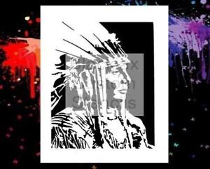 Indian Chief  Airbrush Stencil,Template