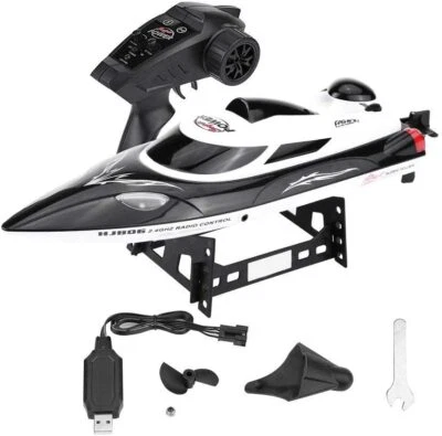 RC Speedboat, Rennboot, 35km/h, 3000mAh Akku, 2.4GHz, 806B, HONGXUNJIE - Bild 1 von 4