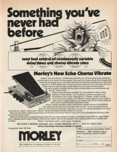 1982 Morley Echo Chorus Vibrato ECV Guitar Effects Pedal - Vintage Ad - Picture 1 of 1