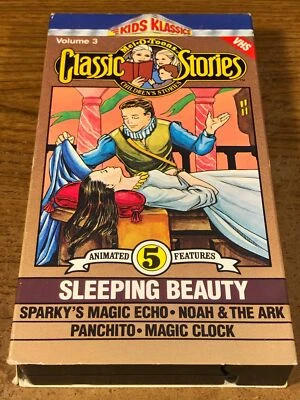 Classic Stories Sleeping Beauty VHS Video Tape Used Cartoon Kids Klassics RARE - Image 1 of 4
