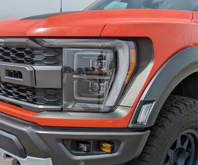 Calcomanías adhesivas de vinilo con detalles de faros Ford Raptor F-150 2021-2023 F150 Foto 1 de 4