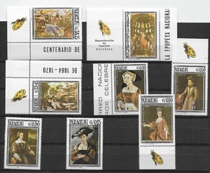 L5282 PARAGUAY FAMOUS PAINTINGS ART ARTIST RUBENS HOLBEIN .... - Picture 1 of 1