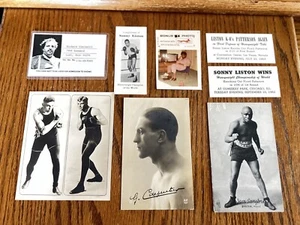 (8) Vintage Sam Langford Boxing Postcards, Licenses , Photos Great Mixed Lot - Picture 1 of 2