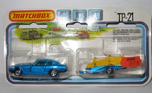 MATCHBOX 900 - TP-21 DATSUN 260Z & MOTORCYCLE TRAILER MIB MINT / PERFECT - Picture 1 of 5