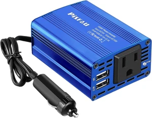 150W Car Power Inverter DC 12V to 110V AC Converter with 3.1A Dual USB Power Inv - Picture 1 of 12