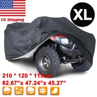 XL Black ATV  UV Cover for Honda Yamaha Polaris Can-Am Suzuki Universal - Изображение 1 из 3