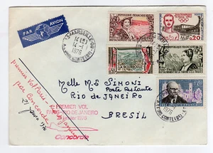 Première Vol Paris -Rio de Janeiro 1976 par Concorde /RUB1v - Picture 1 of 2