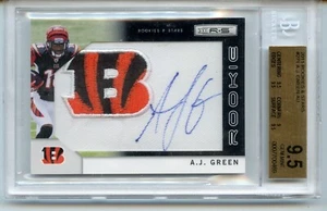 A.J. Green 2011 Rookies and Stars #271 AU RC Patch Auto 216/299 BGS 9.5 Bengals - Picture 1 of 2