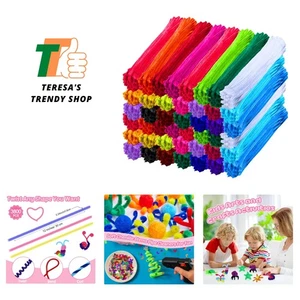 3800 Teile Pfeifenreiniger Großpackung 20 Farben Pfeifenreiniger Bastelsets Back to School... - Bild 1 von 8