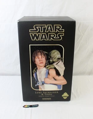 Star Wars Luke Skywalker & Yoda Premium Format Figure 1:4 Sideshow Collectibles - Image 1 of 4