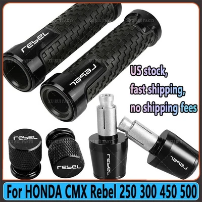 For HONDA CMX Rebel250 300 450 500 Motorcycle Handlebar Hand Grip Handle Bar End - Изображение 1 из 4