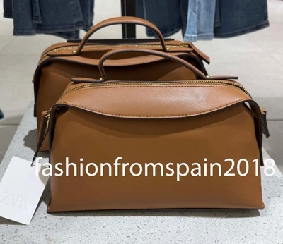 BOLSO BANDOLERA MUJER ZARA CITY NUEVO BRONCEADO OSCURO 6270/610/709 Foto 1 de 3