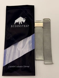 BISONSTRAP Metall - Uhrenarmband Geflochten Edelstahl 16-22mm für Damen & Herren - Bild 1 von 8