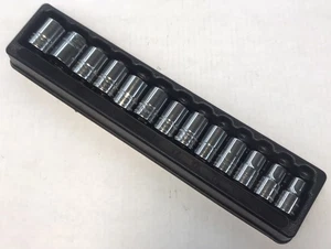 Snap-on USA 13pc 1/2"Drive METRIC 12 Point Shallow Socket Set 12-24mm 313TWMYA - Picture 1 of 8