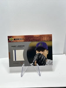Randy Johnson 2002 Upper Deck Game Swatches Jersey Card Game Worn Authentic NM - Picture 1 of 11