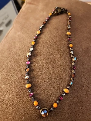 Collar Joyería Sorrelli Cristal Swarovski Multicolor Vintage  Foto 1 de 4