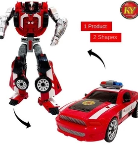 Transforming Robot Action Figure - Auto in lega per Robit Fire Car Kazi - Foto 1 di 3