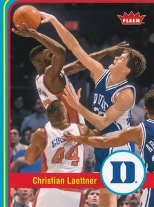 CHRISTIAN LAETTNER FLEER RETRO BASKETBALL 2012-13 DUKE BLUE DEVILS - Picture 1 of 2