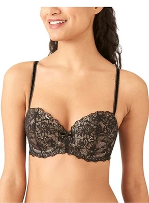 Sutiã b.tempt'd by Wacoal 953204 b.tempt'd Lace Encounter Contour Preto 34C - Imagem 1 de 4