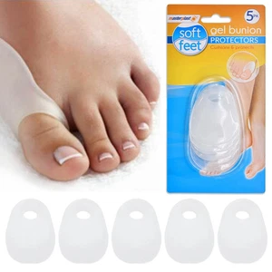 10x GEL BUNION PROTECTORS Feet Toe Silicone Cushion Separator Pain Corrector - Picture 1 of 4