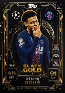 Partido Attax UEFA Champions League 2025/2026 25/26 - BG8 Desire Doue ORO NEGRO - Imagen 1 de 1